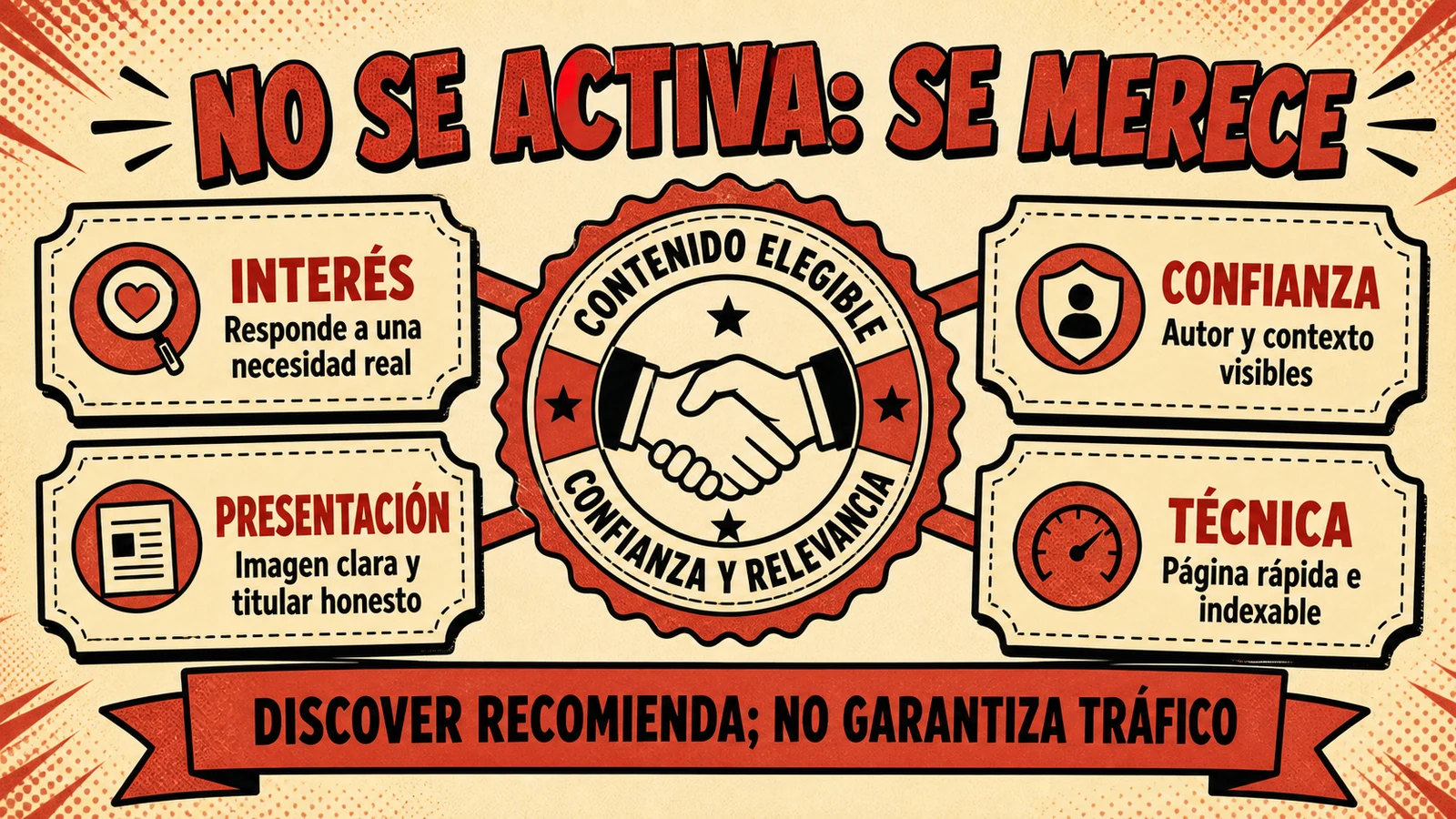 Factores que pueden hacer una pieza candidata para Discover