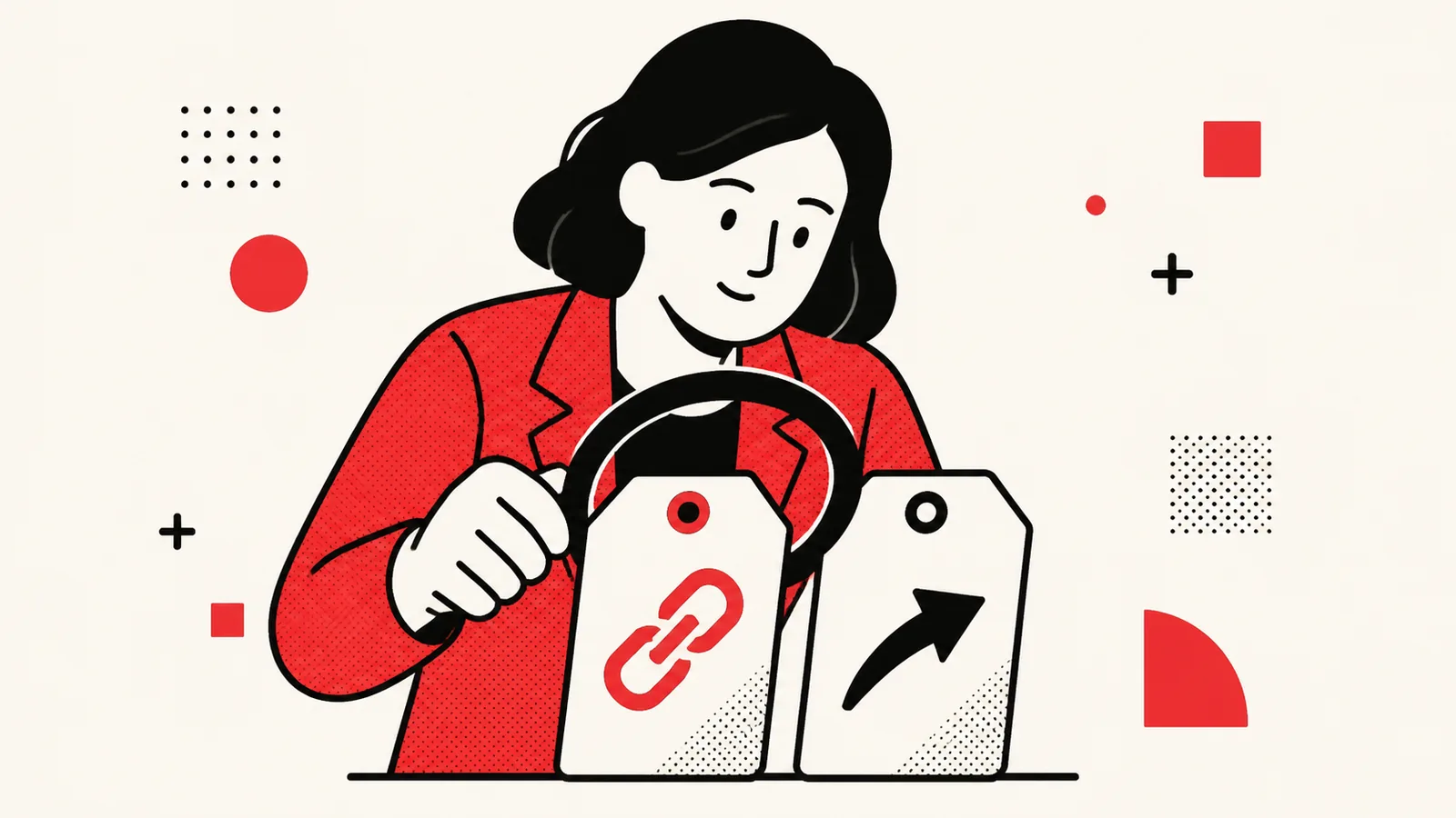 Ilustración de una persona revisando fuentes y datos de Google Merchant Center