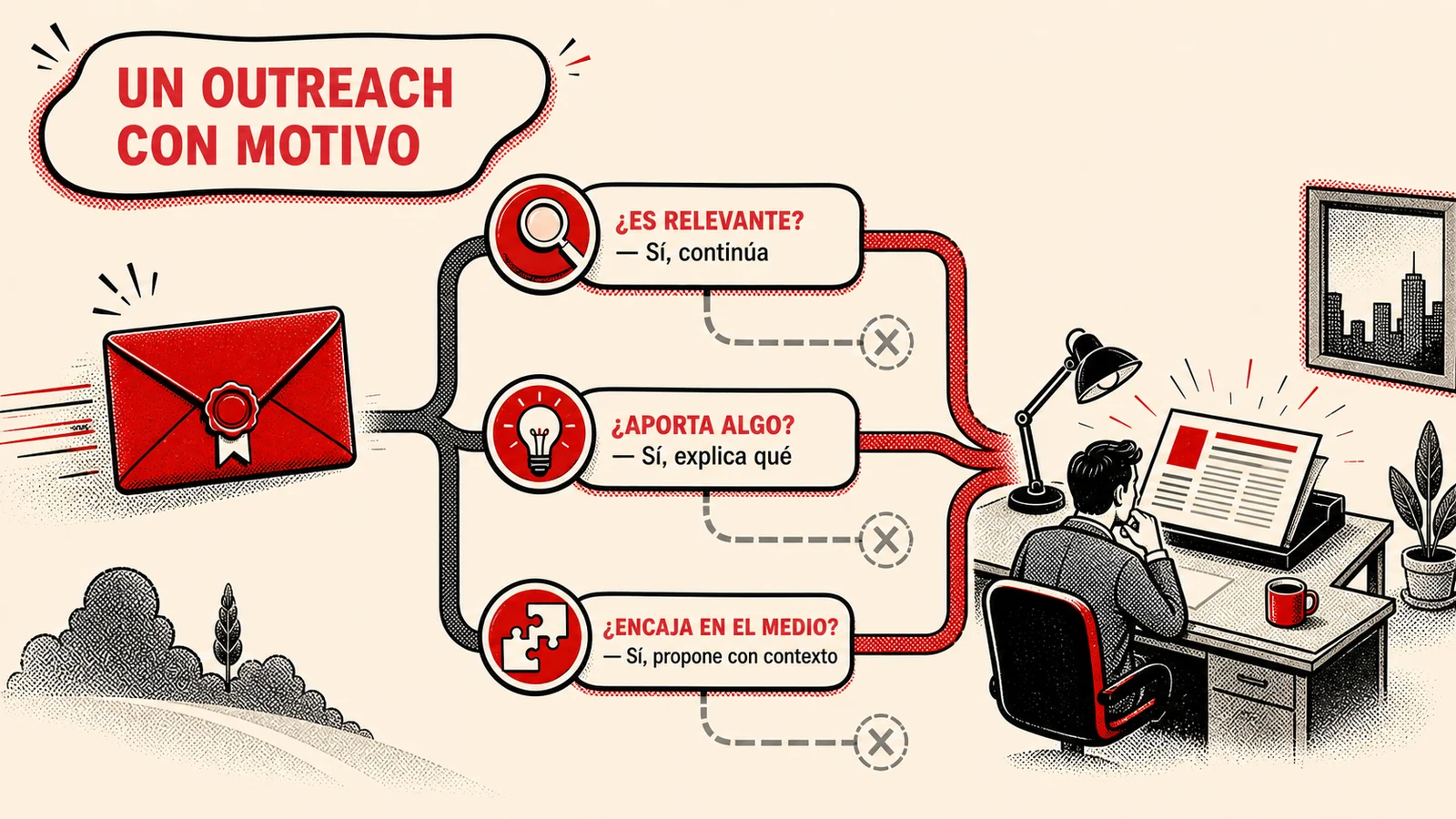 Cómo valorar si una propuesta de outreach tiene un motivo editorial real.