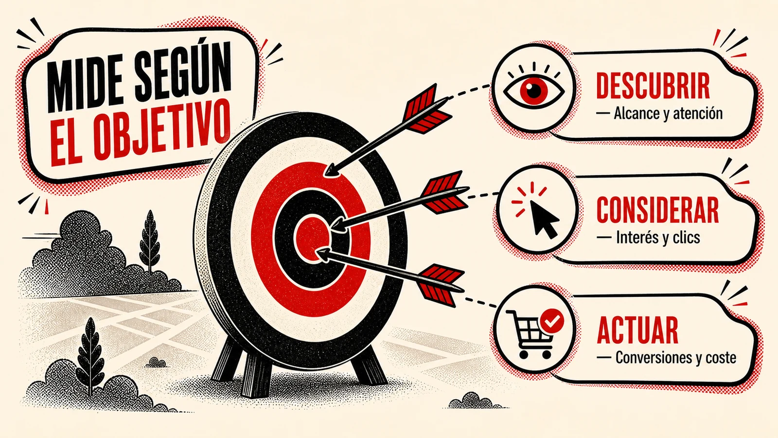 Métricas de marketing digital según el objetivo que se quiere conseguir.